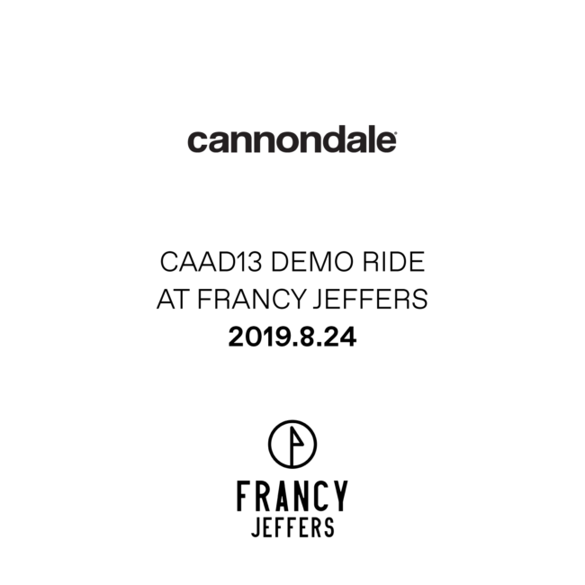 cannondale CAAD13試乗会 at FRANCY JEFFERS CAFE
